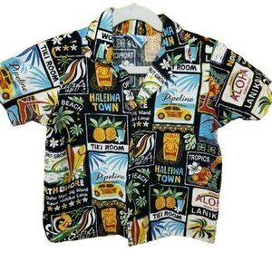 RJC Childs Button Shirt  MADE‎ IN HAWAII USA SIZE 4 Tropical